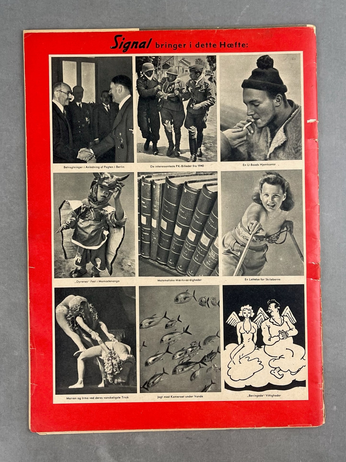 WW2 Tysk Signal Blad. Original.