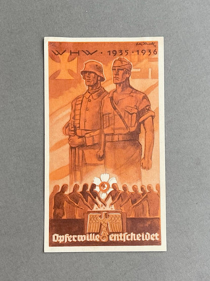 WW2 Tysk WHW Mærkat. Sjælden. Original.