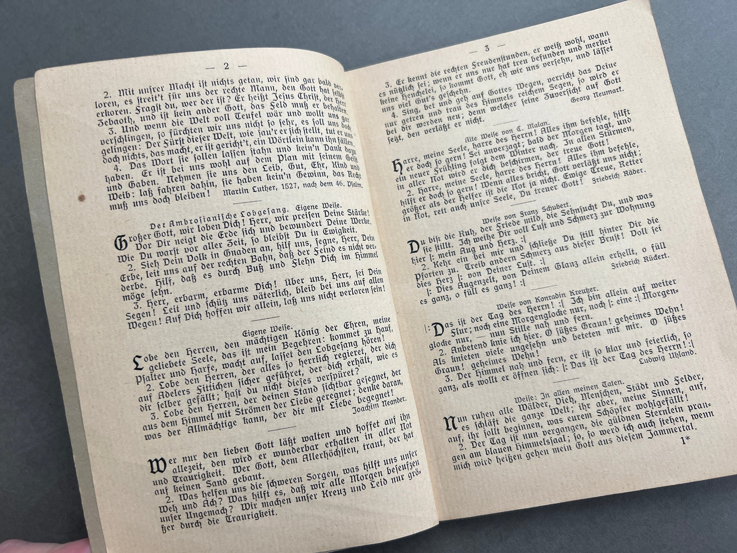WW1/WW2 Tysk "Deutsches Liederbuch". Original.