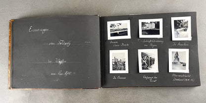 WW2 Tysk Wehrmacht Fotoalbum 1940'erne. MANGE(!) gode billeder fra felttoget i Frankrig. Original.