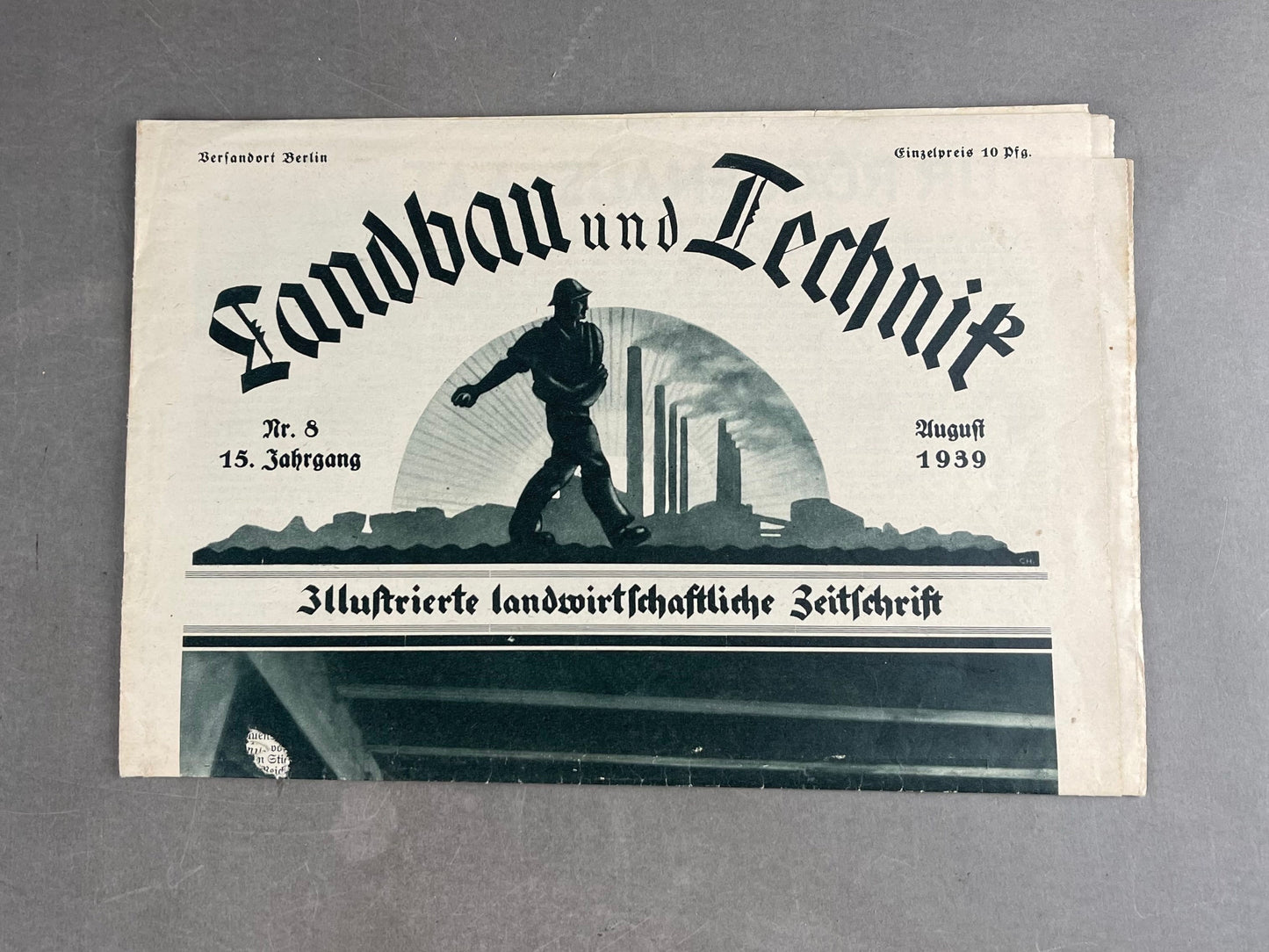 WW2 Tysk "Landbau" / DAF Avis. Original.