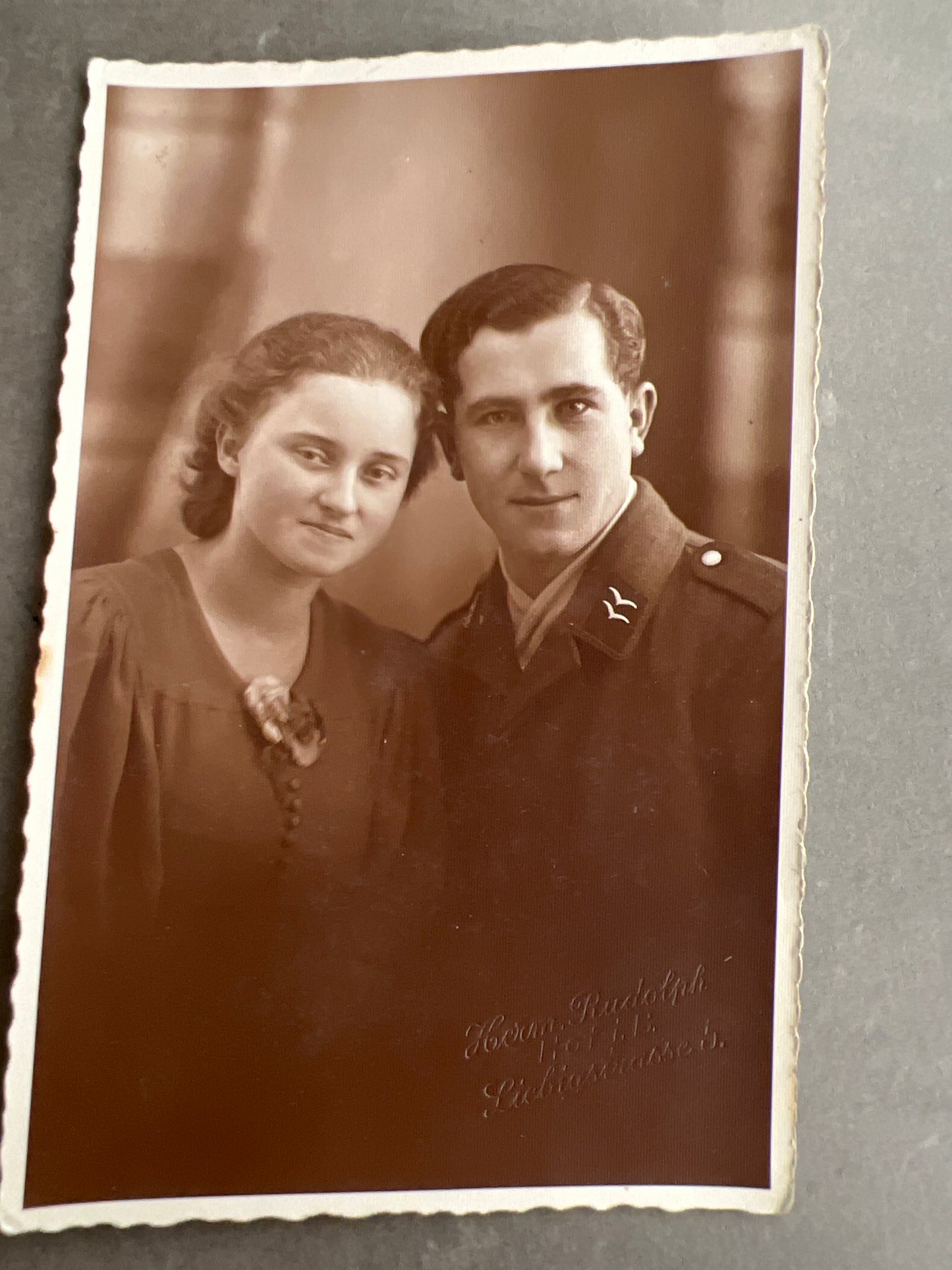 WW2 Tysk Luftwaffe Foto-Postkort. Original.