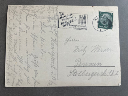 WW2 Tysk WHW Postkort. Original.