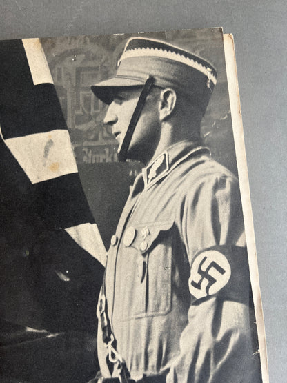 WW2 Tysk SA Blad. Stor A3 størrelse og 127 sider. Sjælden. Mange gode billeder. Original