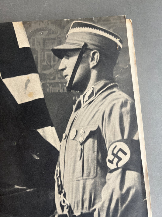 WW2 Tysk SA Blad. Stor A3 størrelse og 127 sider. Sjælden. Mange gode billeder. Original