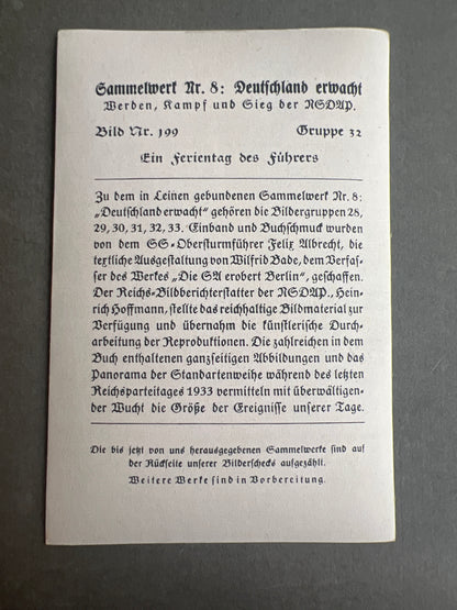 WW2 Tysk "Cigaretten Album" 8*12 Billede. Original.