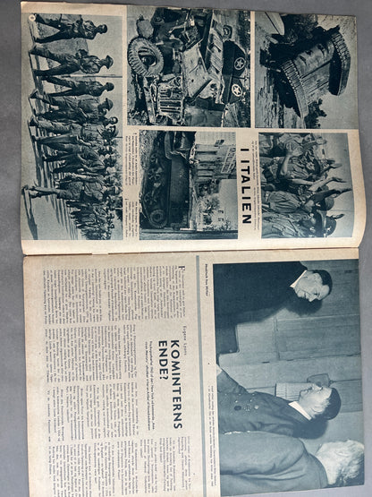 WW2 Tysk/Dansk Signal Blad. Original.