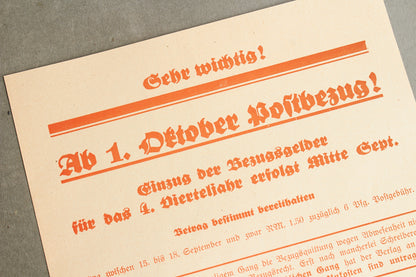 WW2 Tysk NSDAP / HJ Blad. Original.
