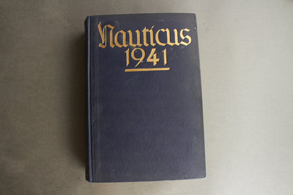WW2 Tysk Kriegsmarine "Nauticus 1941". Gave fra Kpt.z.See Hugo v. Waldeyer-Hartz. Original.
