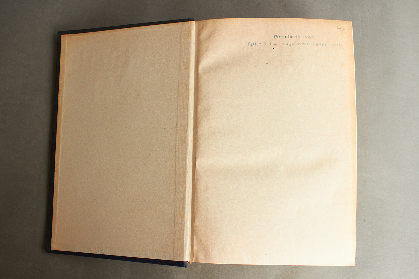 WW2 Tysk Kriegsmarine "Nauticus 1941". Gave fra Kpt.z.See Hugo v. Waldeyer-Hartz. Original.
