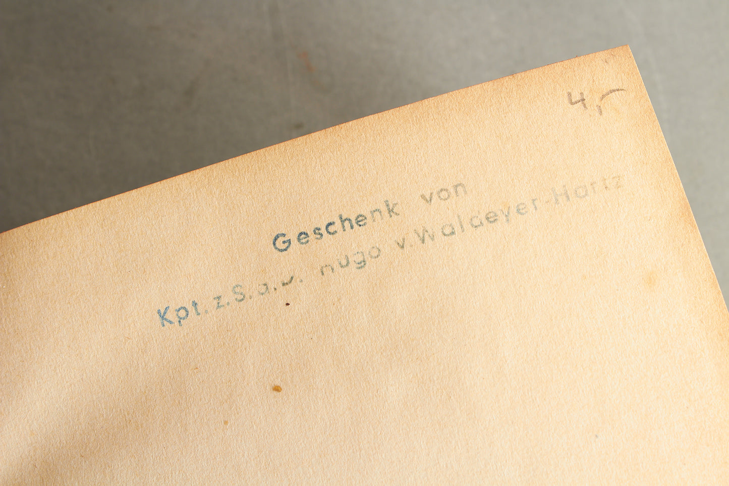 WW2 Tysk Kriegsmarine "Nauticus 1941". Gave fra Kpt.z.See Hugo v. Waldeyer-Hartz. Original.