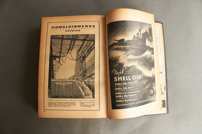 WW2 Tysk Kriegsmarine "Nauticus 1941". Gave fra Kpt.z.See Hugo v. Waldeyer-Hartz. Original.