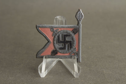 WW2 Tysk WHW Flag/Tinnie. "Führerbegleitbataillon". Original.