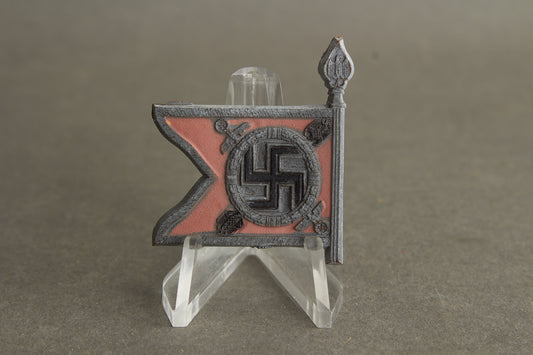 WW2 Tysk WHW Flag/Tinnie. "Führerbegleitbataillon". Original.