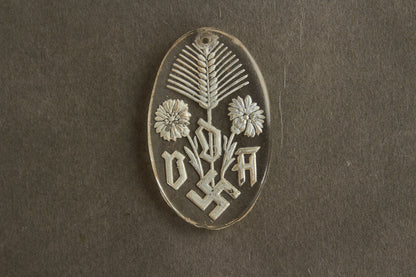 WW2 Tysk DDA Tinnie i Glas. Original.