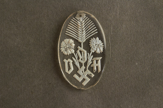 WW2 Tysk DDA Tinnie i Glas. Original.