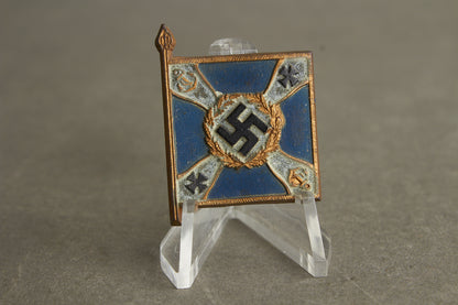 WW2 Tysk WHW Flag/Tinnie. "Kriegsmarine Marineteile". Original.