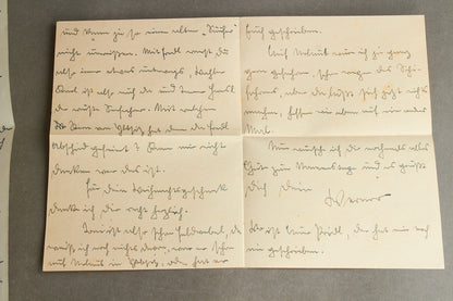 WW2 Tysk Kriegsmarine Feldpost kuvert med indhold. Godt stemplet. Original.
