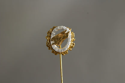 WW2 Tysk Luftwaffe Fallschirmjäger Veteran Forening Pin. Original.
