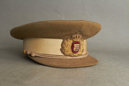 Ældre Dansk Militærkasket fra 1950'erne. Original.