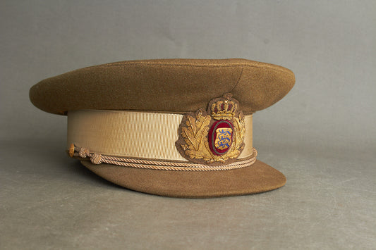 Ældre Dansk Militærkasket fra 1950'erne. Original.