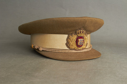 Ældre Dansk Militærkasket fra 1950'erne. Original.