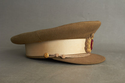 Ældre Dansk Militærkasket fra 1950'erne. Original.