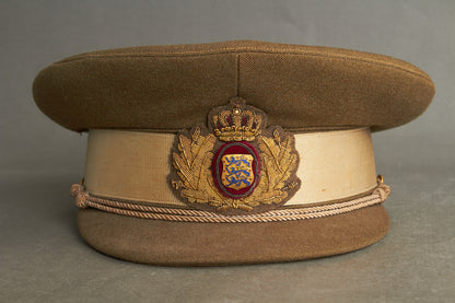 Ældre Dansk Militærkasket fra 1950'erne. Original.