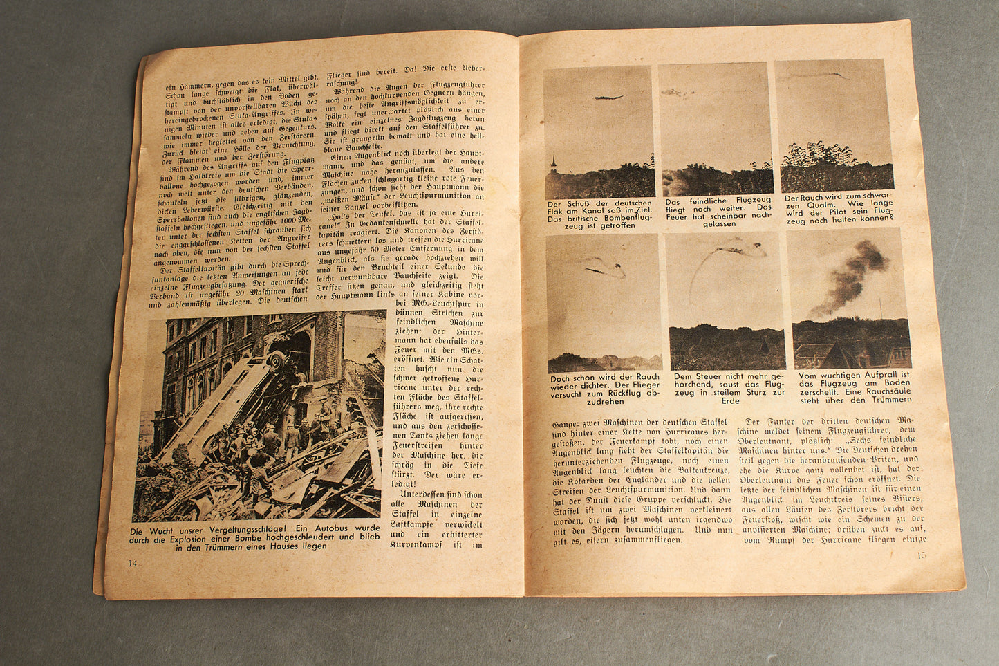 WW2 Tysk Luftwaffe Blad. Original.