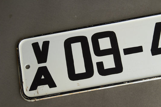 Østtysk DDR "Volksarmee" Militær Nummerplade. Original.