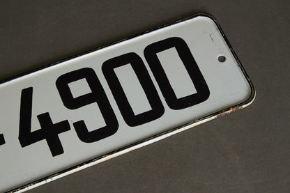 Østtysk DDR "Volksarmee" Militær Nummerplade. Original.