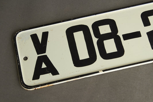 Østtysk DDR "Volksarmee" Militær Nummerplade. Original.