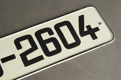 Østtysk DDR "Volksarmee" Militær Nummerplade. Original.