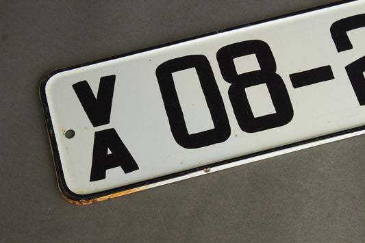 Østtysk DDR "Volksarmee" Militær Nummerplade. Original.