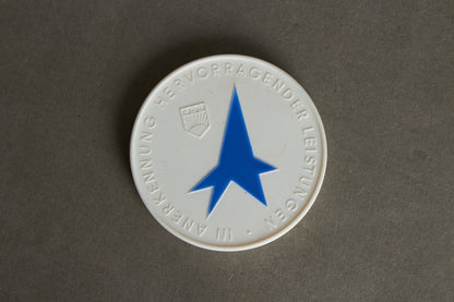 Østtysk DDR Medaillen i Porcelæn. Original.