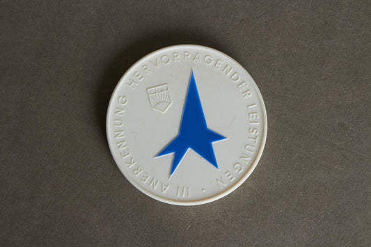 Østtysk DDR Medaillen i Porcelæn. Original.