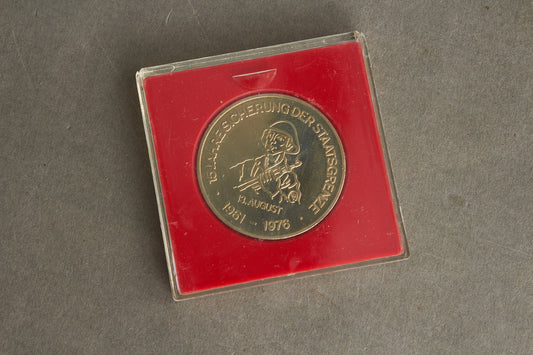 Østtysk DDR "Grenztruppe" Jubilæumsmønt. Original.