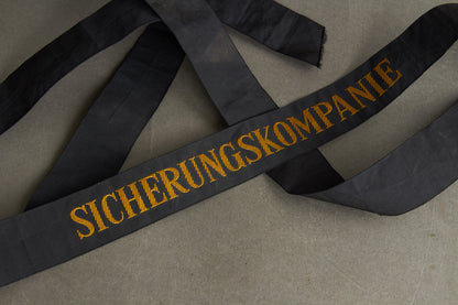 Vesttysk Marine "Sicherungskompanie" Matros Huebånd. Original.