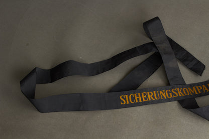 Vesttysk Marine "Sicherungskompanie" Matros Huebånd. Original.