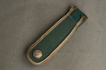 WW2 Norsk Nazistisk "AT" (ArbeidsTjeneste) Skulderstrop. Sjælden. Original.