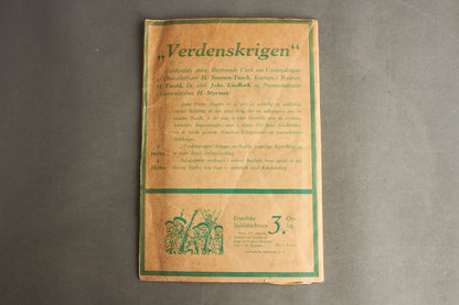 WW2 Dansk Gyldendal "Kort over den Vesteuropæiske Krigsskueplads". Original.