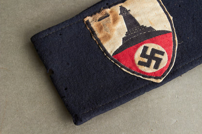 WW2 Tysk NS-RKB/Kyffhäuserbund Armbind. Original.