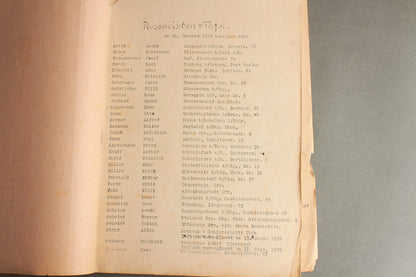 WW2 Tysk "Mindebog" fra Panzer Regiment 4 i 1938. Original.