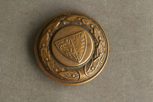 WW2 Tysk "Feuerwehr" Bæltespænde fra Schleswig-Holstein. Original.