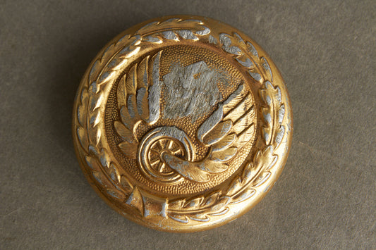 WW2 Tysk "Deutsche Reichsbahn" Officer Bæltespænde. Sjælden, men hagekors fjernet. Original.