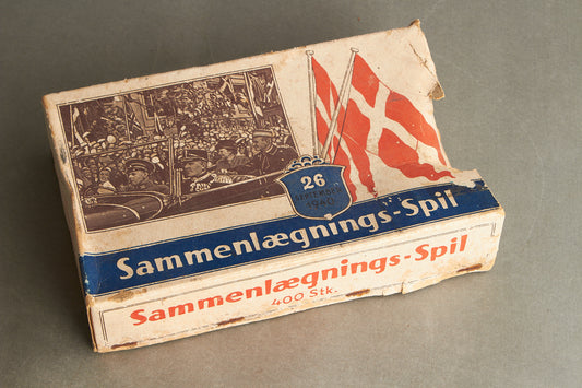 Dansk Kong Christian d. 10 Puslespil i farver fra Genforeningen i 1920. Ses ikke tit. Original.