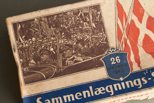 Dansk Kong Christian d. 10 Puslespil i farver fra Genforeningen i 1920. Ses ikke tit. Original.