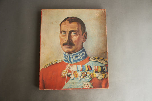 Dansk Kong Christian d. 10 Puslespil (komplet) i farver. Ses ikke tit. Original.