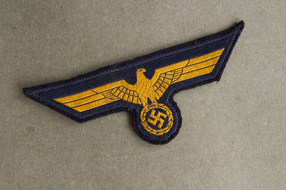 WW2 Tysk Kriegsmarine Brystørn. Har været påsyet uniform. Original.