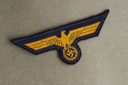WW2 Tysk Kriegsmarine Brystørn. Har været påsyet uniform. Original.